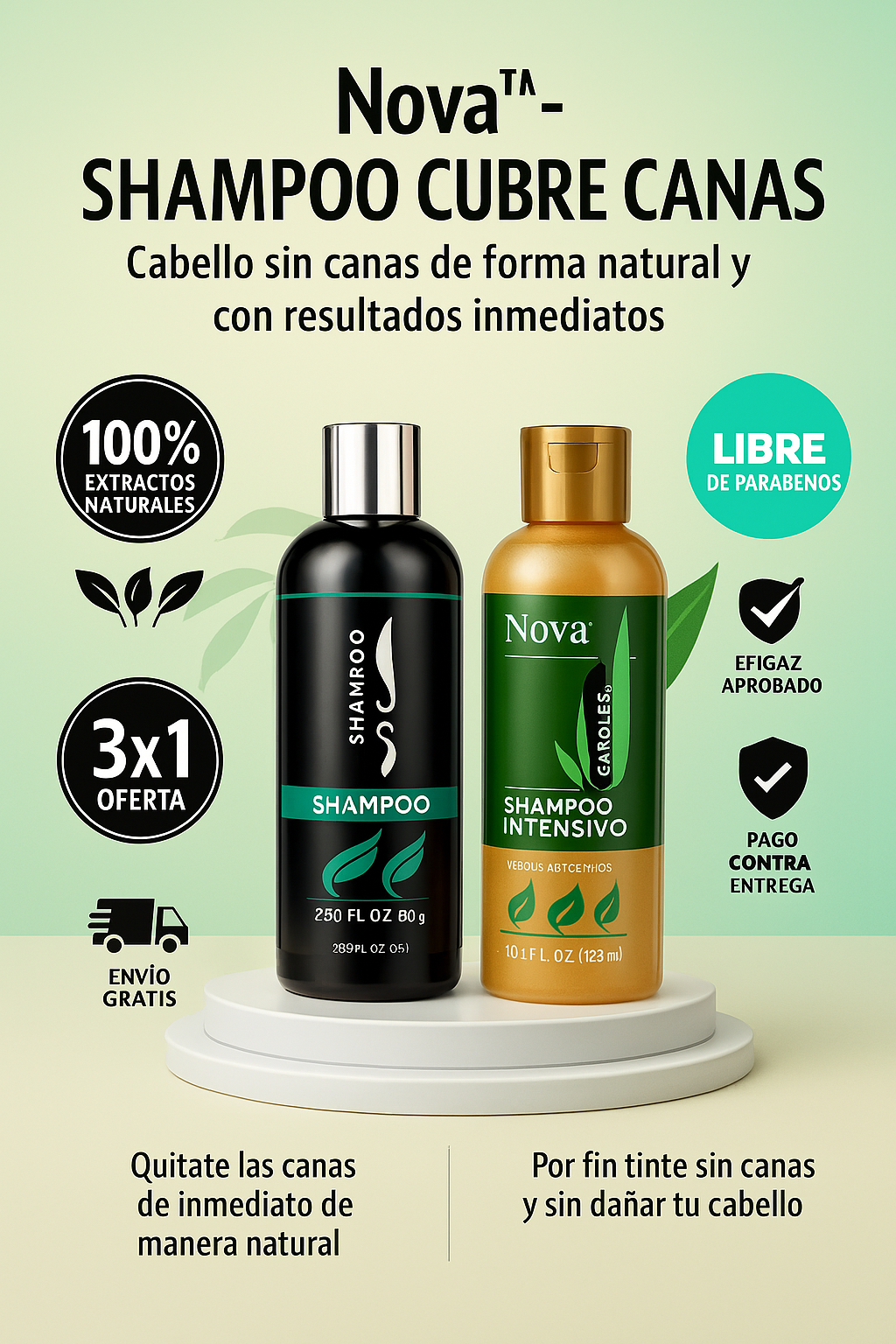 PROMO RELÁMPAGO 3x1: CANAS FUERA, CABELLO FUERTE Y RENOVADO